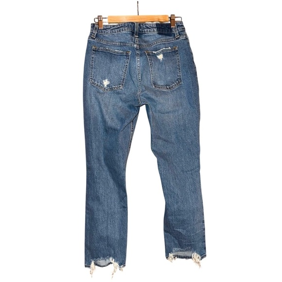 ABERCROMBIE & FITCH Curve Love The Mom High Rise Jean Distressed Size 28/6R - Picture 10 of 14